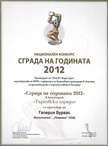Sgrada na godinata Galeriya Burgas